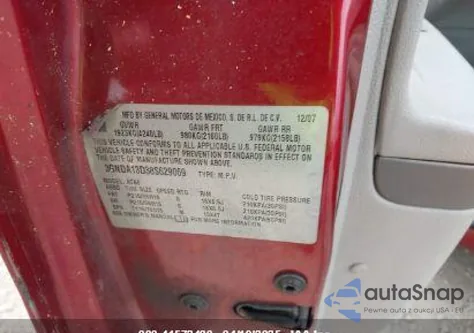 2008 Chevrolet Hhr Ls z USA, uszkodzony, nr VIN 3GNDA13D38S629069